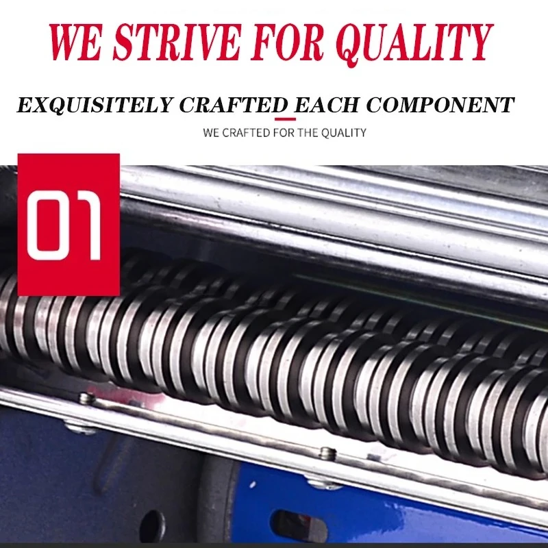 Commercial Electric Noodle Pressing Machine 750W 220mm Wide Stainless Steel Pasta Maker Multifunctional Noodle Rolling Press