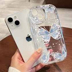 Clear Soft Curly Wave Case For Samsung A55 5G A54 A53 A52 A35 A34 A32 4G A24 A23 A22 A14 A13 S23 S22 S21 S20 FE S24 Ultra Cover