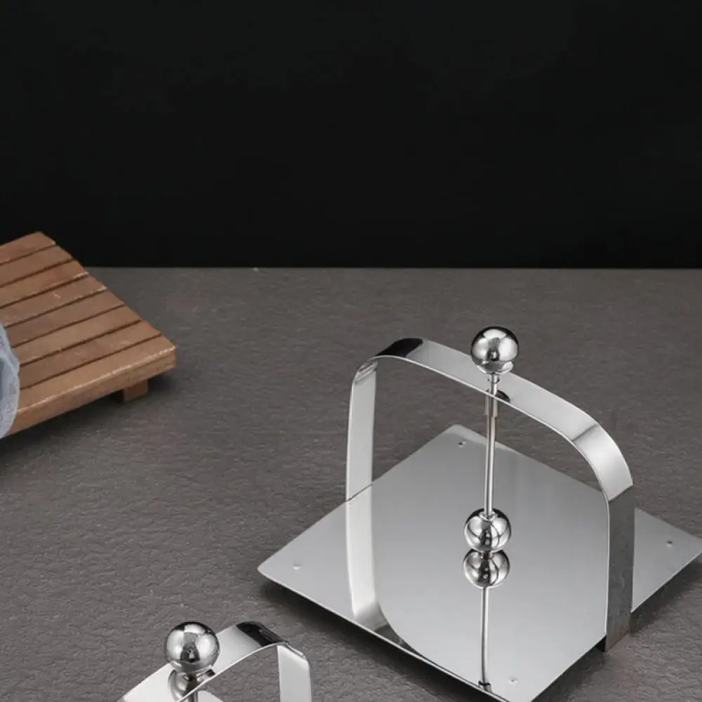 Thickened Metal Napkin Holder Stainless Steel Square Paper Dispenser Modern Table Tissue Stand For Home Kitchen