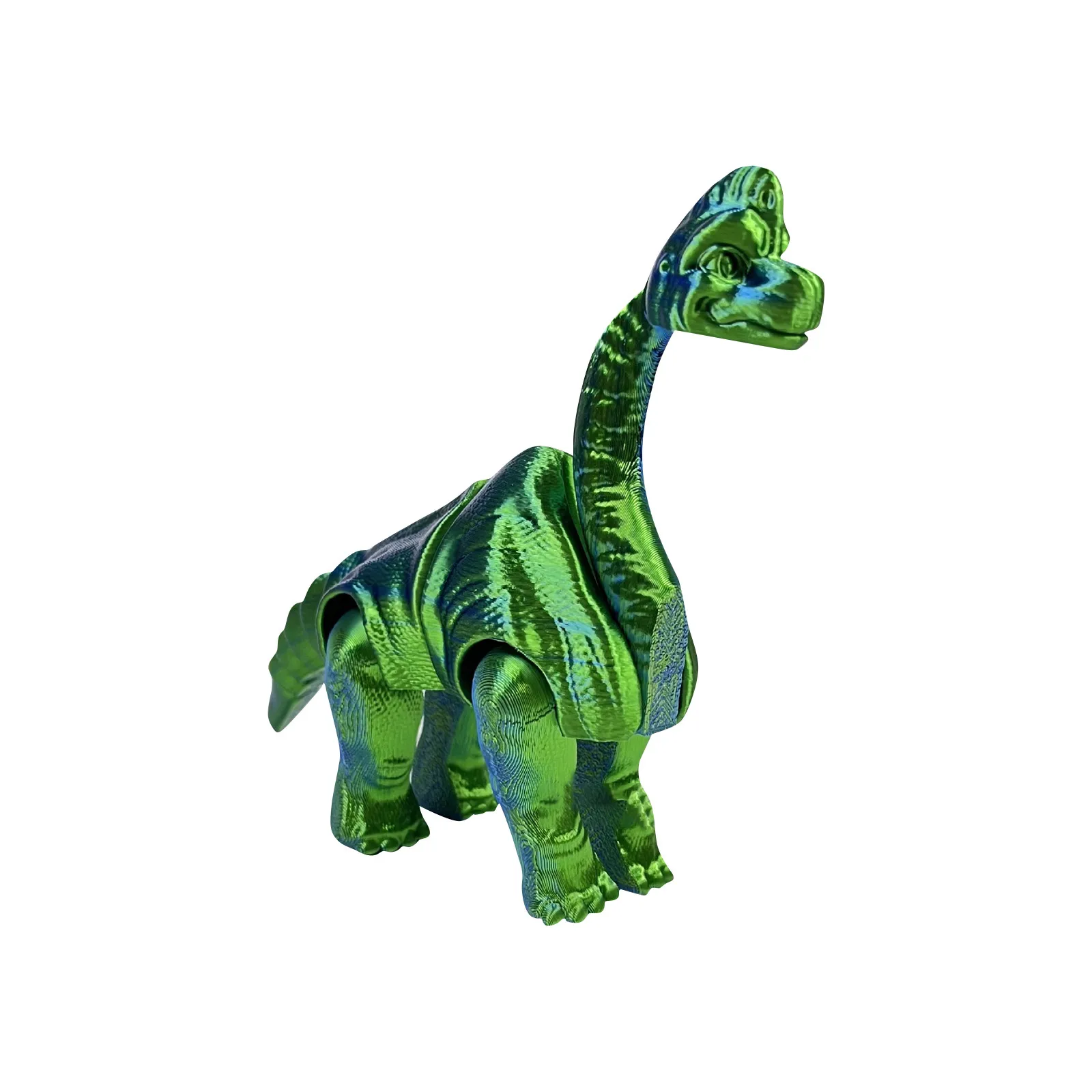 نموذج مطبوع ثلاثي الأبعاد Brachiosaurus تمثال ديناصور مرن الحيوانات مع المفاصل المنقولة ديكور المنزل ألعاب مثيرة للاهتمام للتوحد/Adhd #4