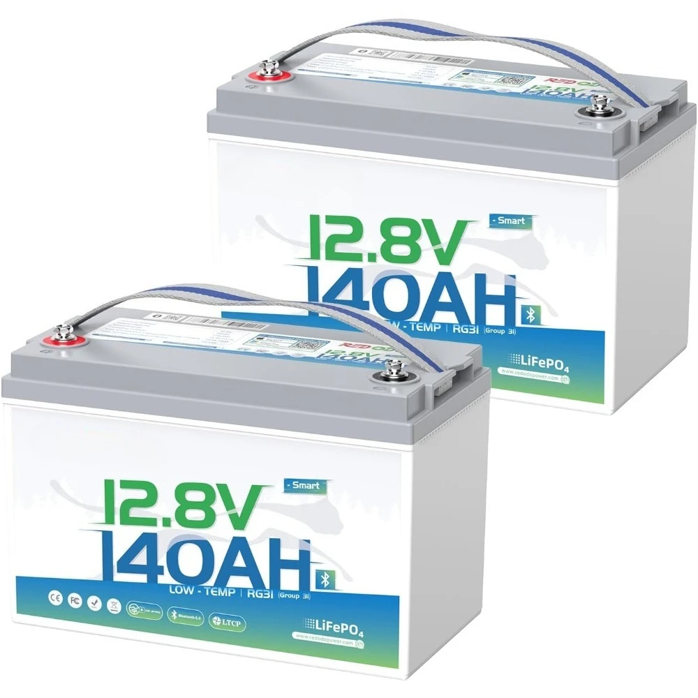 

Smart Bluetooth 12V 140Ah LiFePO4 Battery, Group31 Lithium Battery, 10 Years Lifetime, 150A BMS, Real-Time Monitoring, Perfect