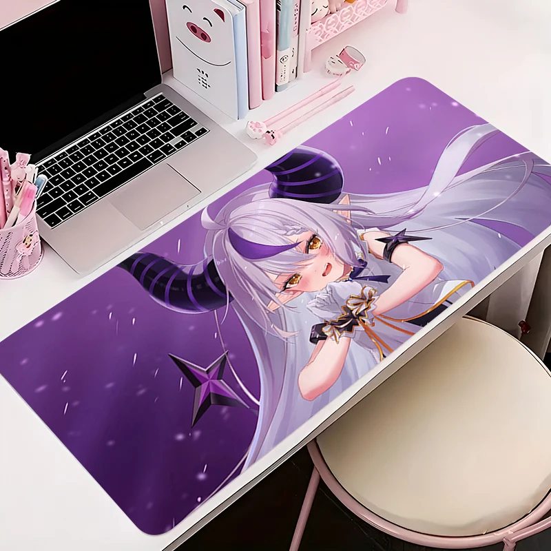 แผ่นรองเมาส์ Anti-SLIP อะนิเมะโต๊ะ GAMING PC อุปกรณ์เสริมแท็บเล็ต Pad Mousepad ขนาดใหญ่ขยาย H-hololive พจนานุกรมความมืดแป้นพิมพ์