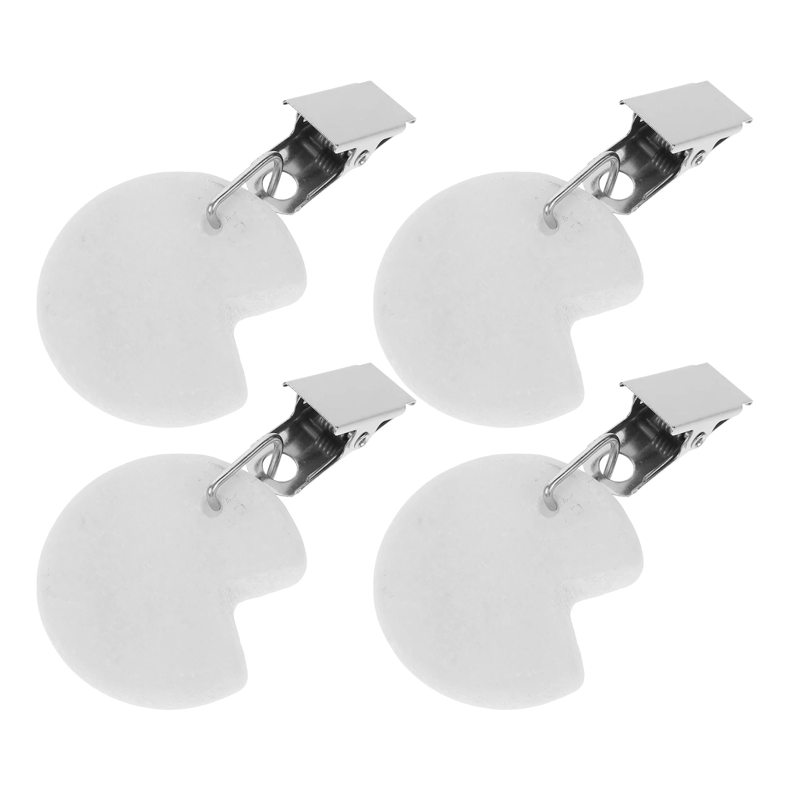 

4 Pcs Tablecloth Clips Sturdy Stone Iron Decorative Practical Beautiful Camping Supplies Reusable Compact Weights Table Cover