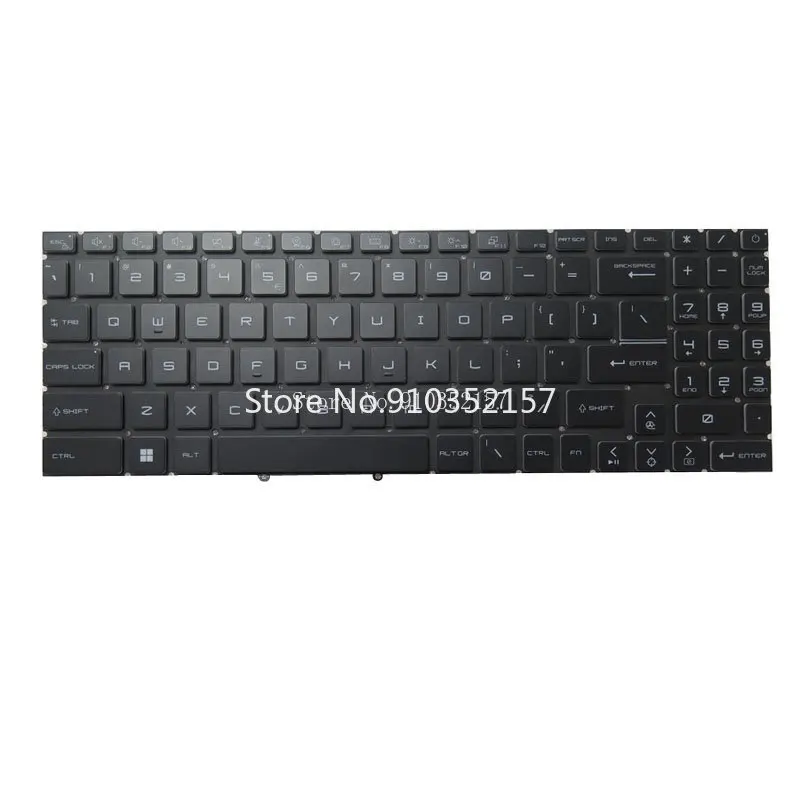 RGB Backlit Keyboard For MSI GL76 V203222CK2 S1N3EUS2W2SA0 NSK-FG0BBN 1D 9Z.NK1BN.B1D S1N3EUS243D10 9Z.NK1BN.J1D S1N3EUS2M3D10