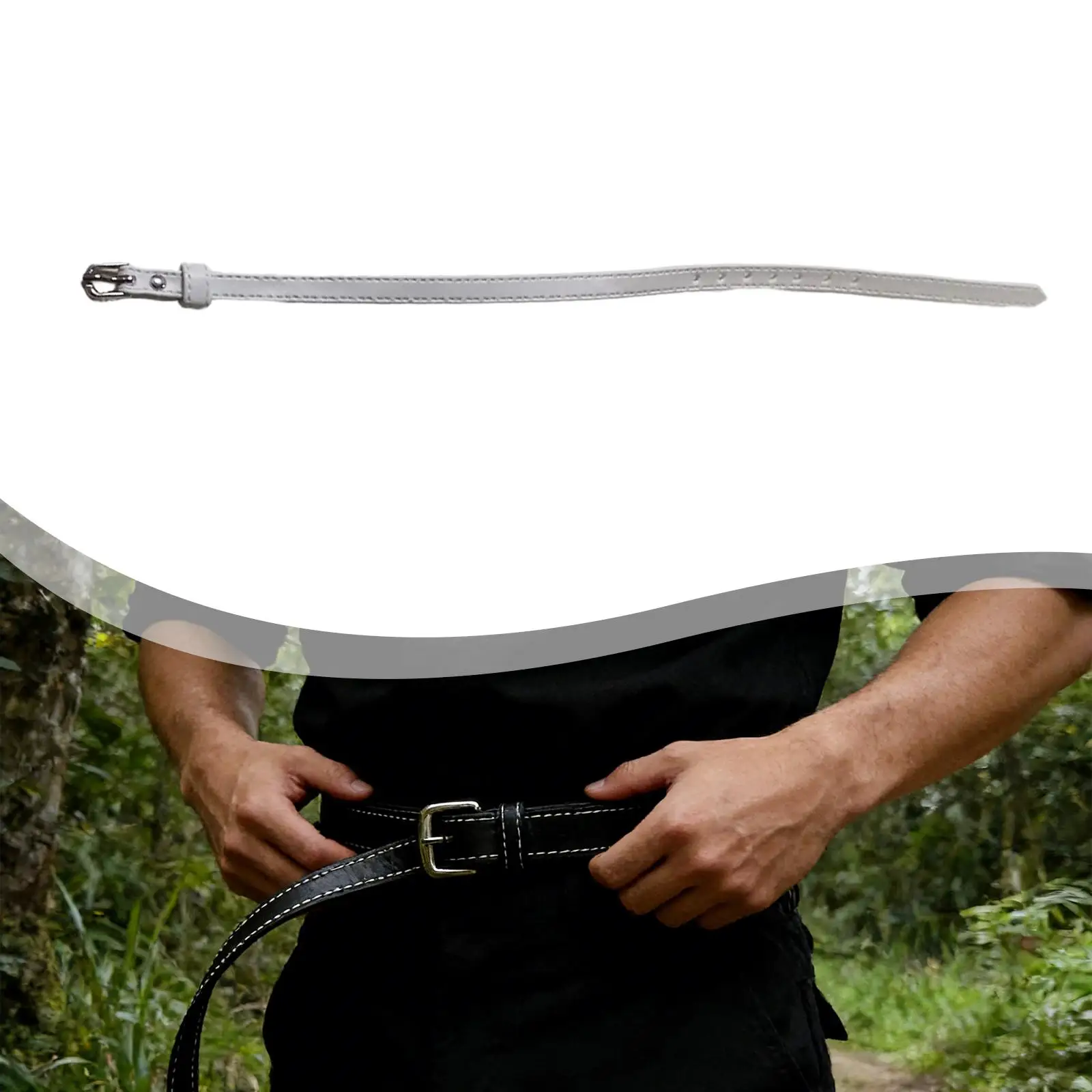 Collectible Action Figure Belt PU Leather Alloy Miniature Costume DIY Accessory for 1/6 Scale