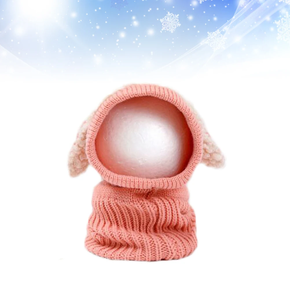

Children Puppy Scarf Hat Beanie Kids Hats Soft Warm Coif Toddler Caps Baby Earflap Hood Winter Accessories Knitted Woolen