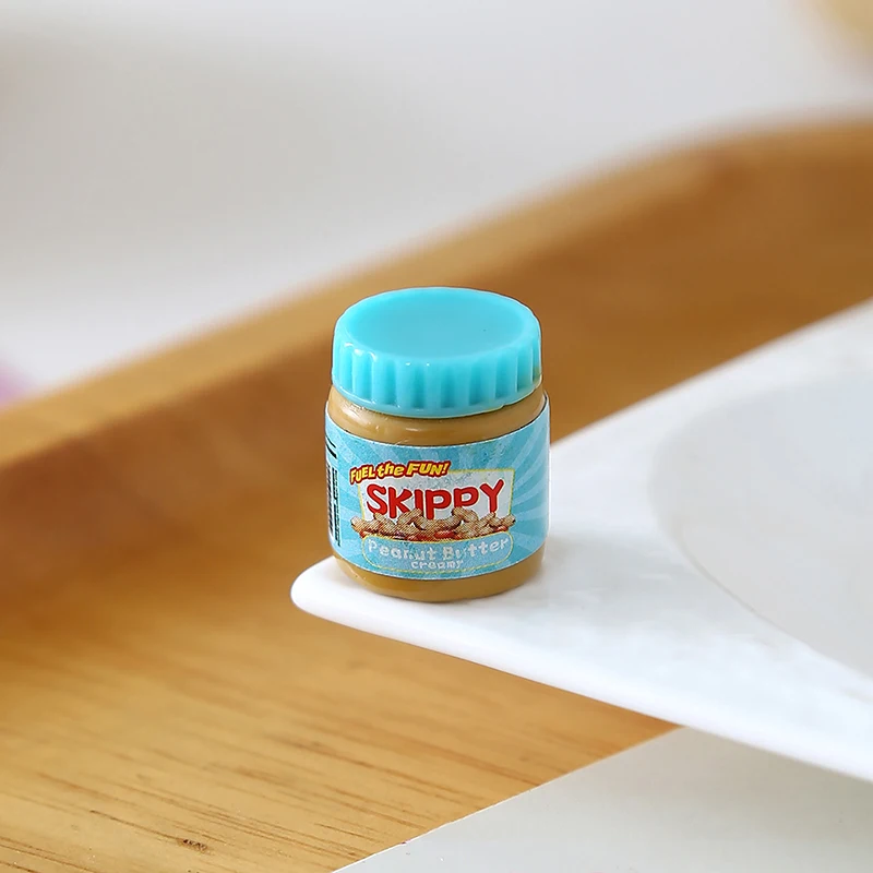 جديد 6 قطعة دمية مصغرة محاكاة زبدة الفول السوداني نموذج ديكور لعبة ل إكسسوارات دمي لعبة نموذج ديكور المنزل