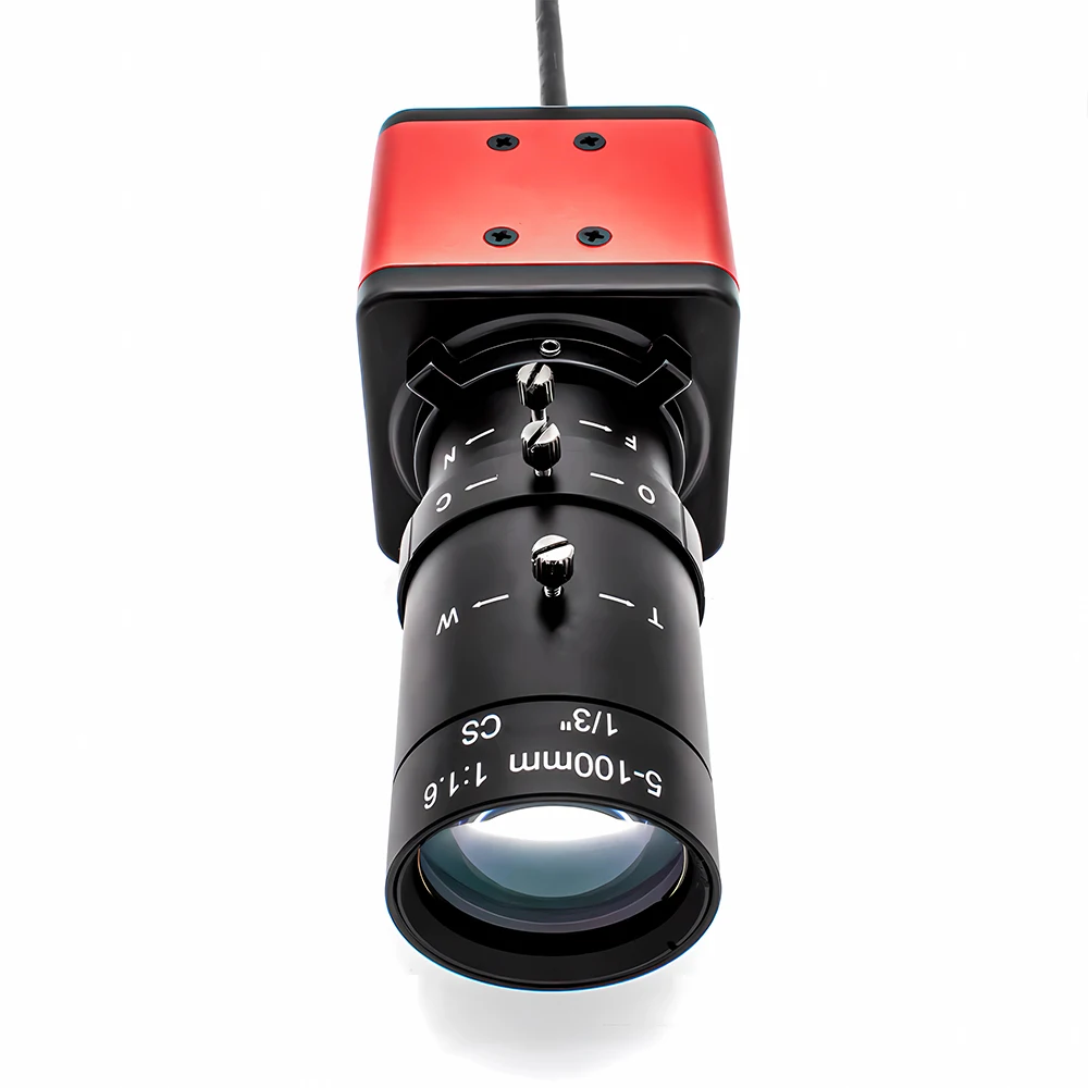 WGWK 4K Mini POE IP Camera Live 3/4/5/8MP HD Security Protection Webcam Industrial 5-100mm Manual Varifocal Lens Network Camera