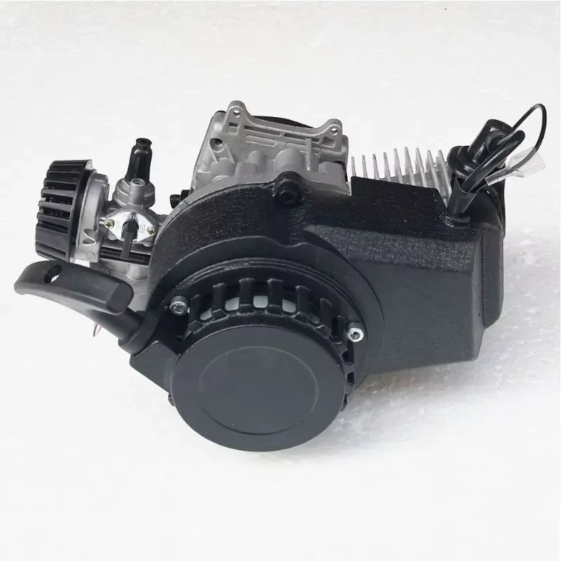 43CC 47CC 49CC Two Stroke Mini Motorcycle Aluminum Shell Hand Pull Start Pocket Bike Off Road Racing Sports Car