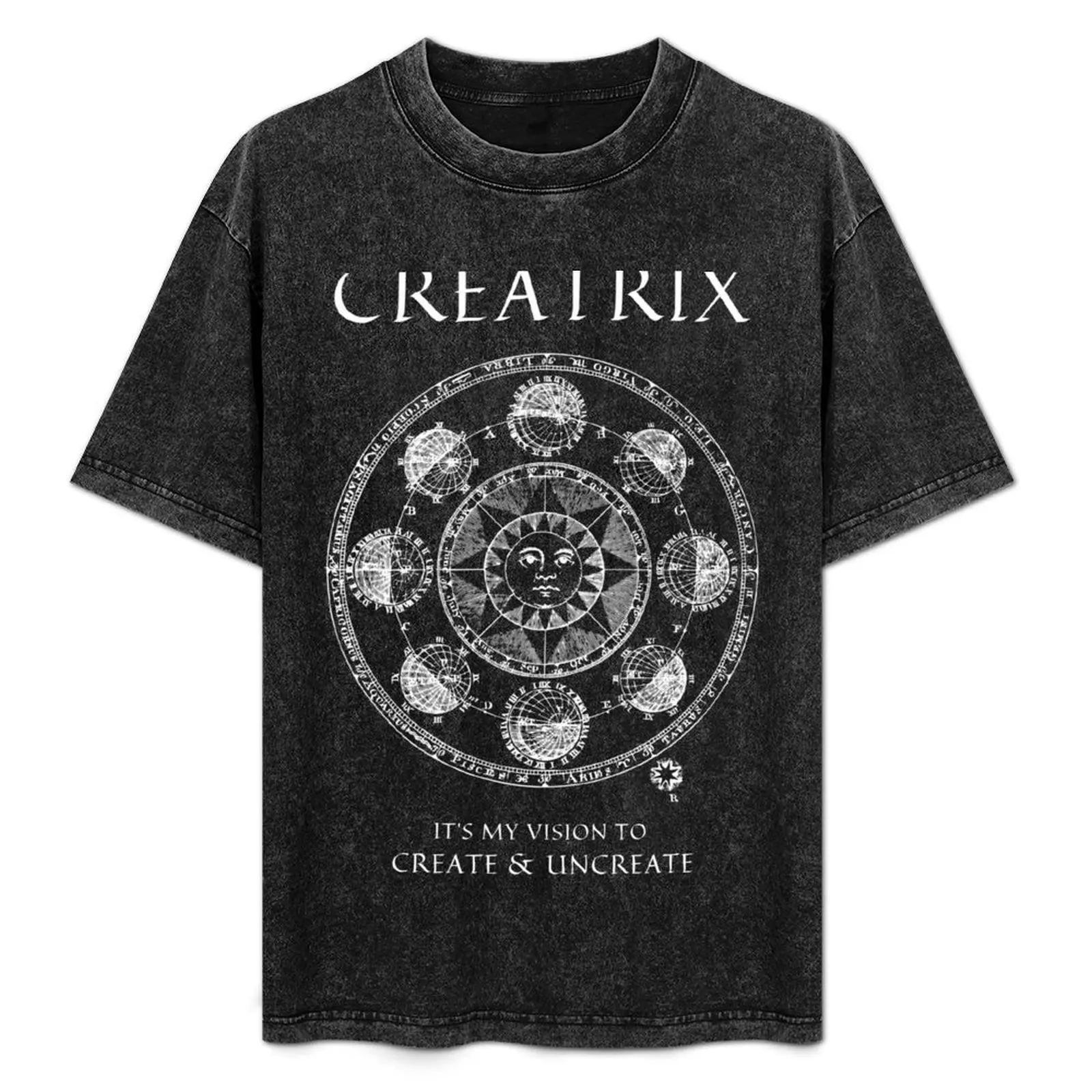 

Creatrix Astrology White Logo T-Shirt Quick Dry Training Short Sleeve Tee