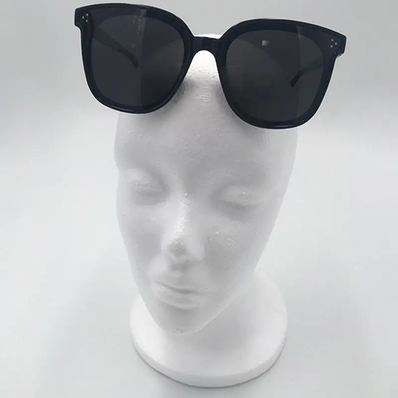 1PC wig mannequin head Female Styrofoam Mannequin Manikin Head Model Foam Wig Hair Glasses Display image 2