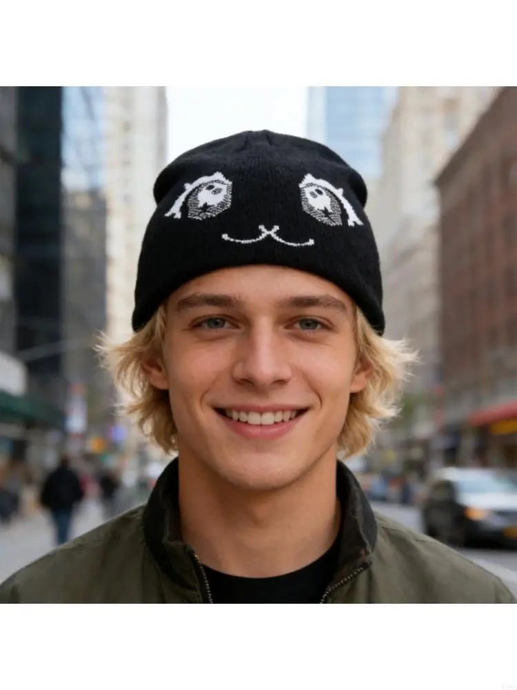 2026 New Practical Acrylic Knitted Cap Windproof Design Casual Outdoor Thermal Headwear