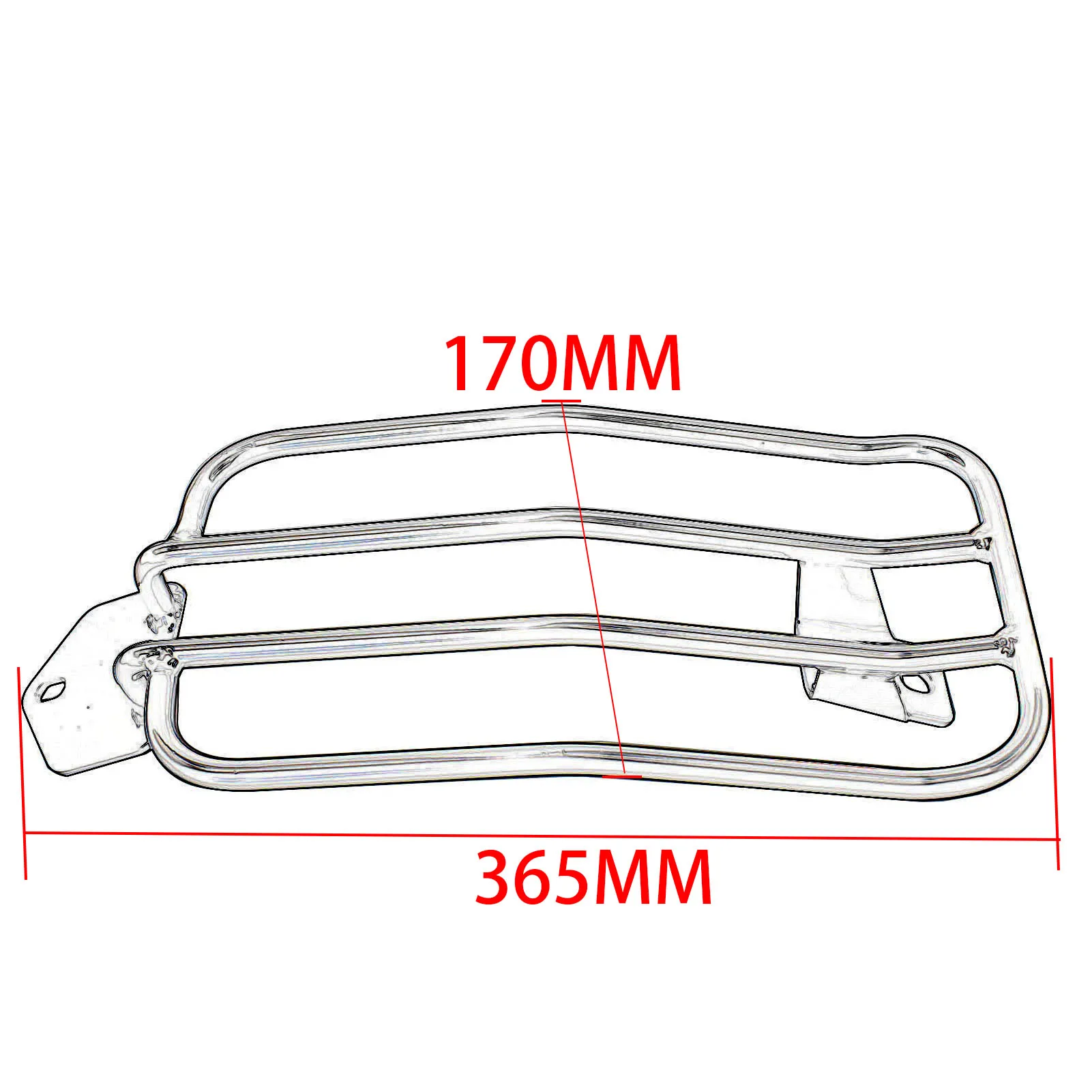 CMX1100 Rear Luggage Rack Bracket Solo Seat Support Shelf For Honda Rebel CMX 1100 2021-2024 CMX1100 Motorcycle Accessories