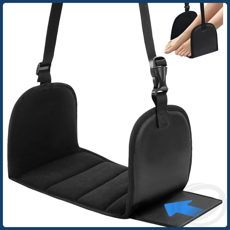 1Pcs Adjustable Memory Foam Airplane Footrest Portable Foldable Hammock Leg Rest for Long Flight Travel Comfort