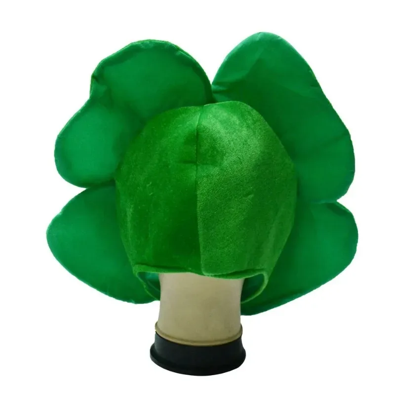 Sombrero creativo del Festival irlandés del Día de San Patricio, sombrero de trébol de cuatro hojas para actuación de fiesta, sombrero de copa verde