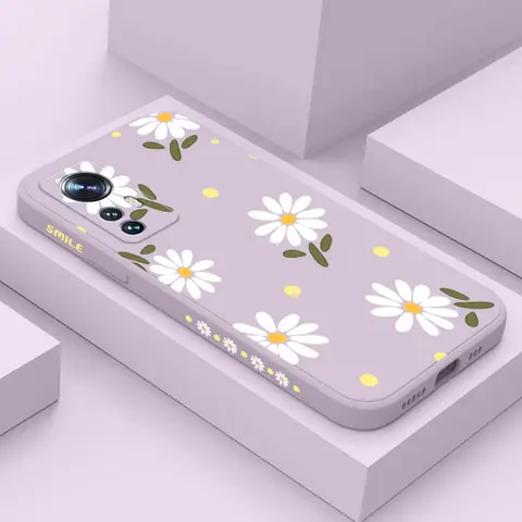 국화 전화 케이스 Xiaomi Poco M5 M5S F5 X5 F4 X4 M4 F3 M3 X3 F2 Pro X2 C40 4G 5G GT NFC 실리콘 커버