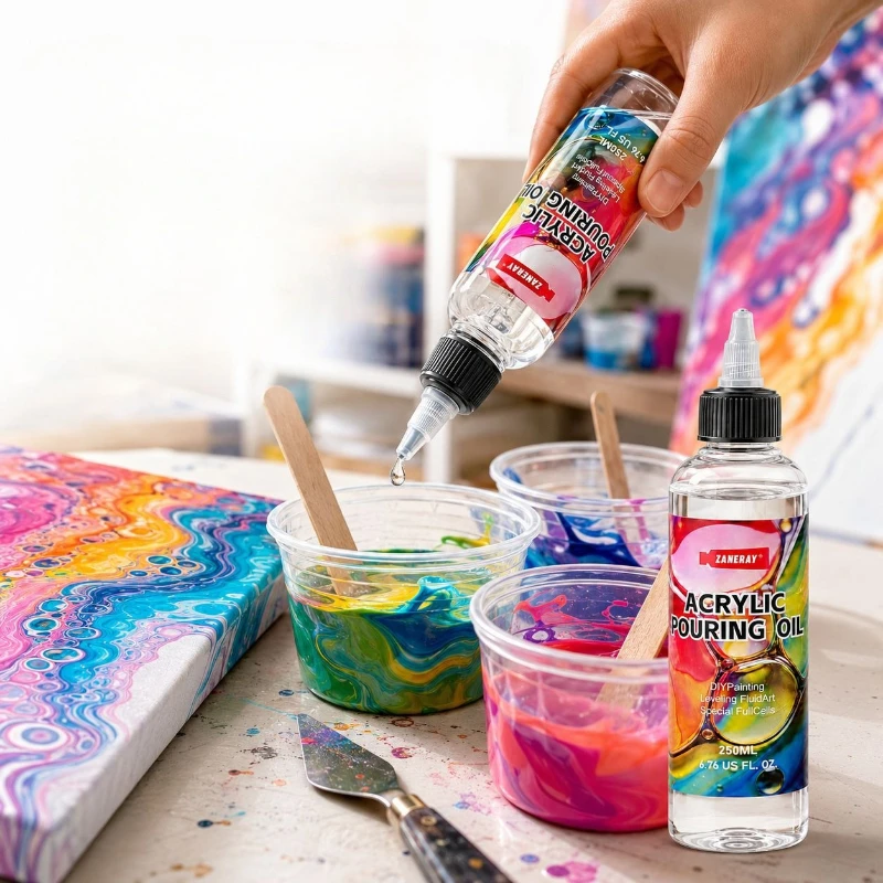 Acrylic Pouring Medium Fluid A - огляд і ціна Fluid Art Canvas Board