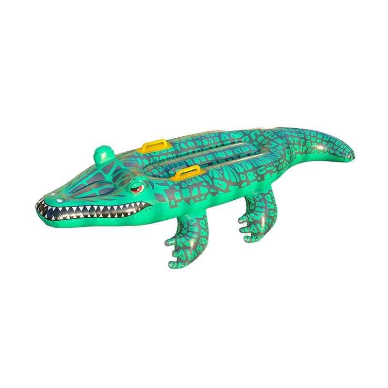 Z30 Simulation Crocodile Surfing Board Swimming Pool Floating Animal Summer Party Inflatable Water Toys Kids Water Playing Float