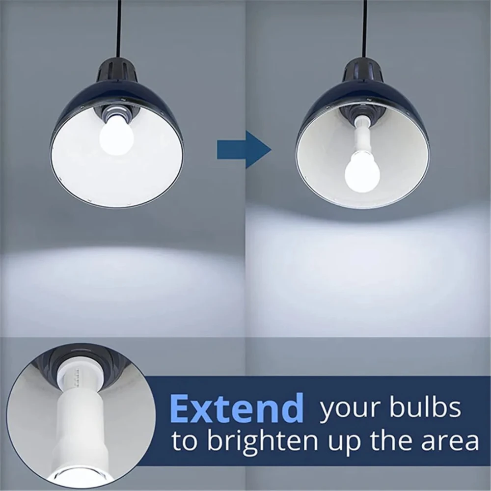 E27 socket Lamp Holder extended Extension Socket Bulb Holder Lighting Accessories