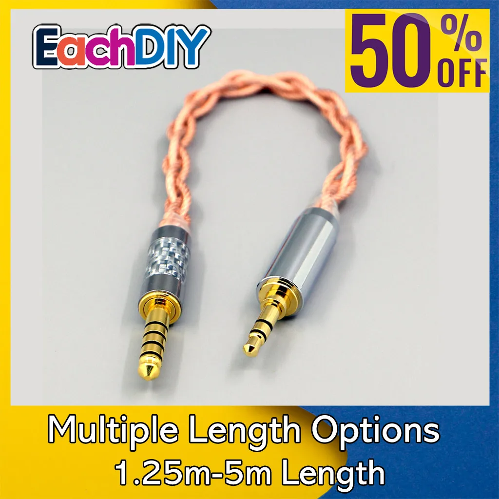 

Graphene 7N OCC Shielding Coaxial Mixed Earphone Cable For 3.5m 2.5mm 4.4mm 6.5mm XLR To 4.4mm Male 4Core 1.8mm LN007797