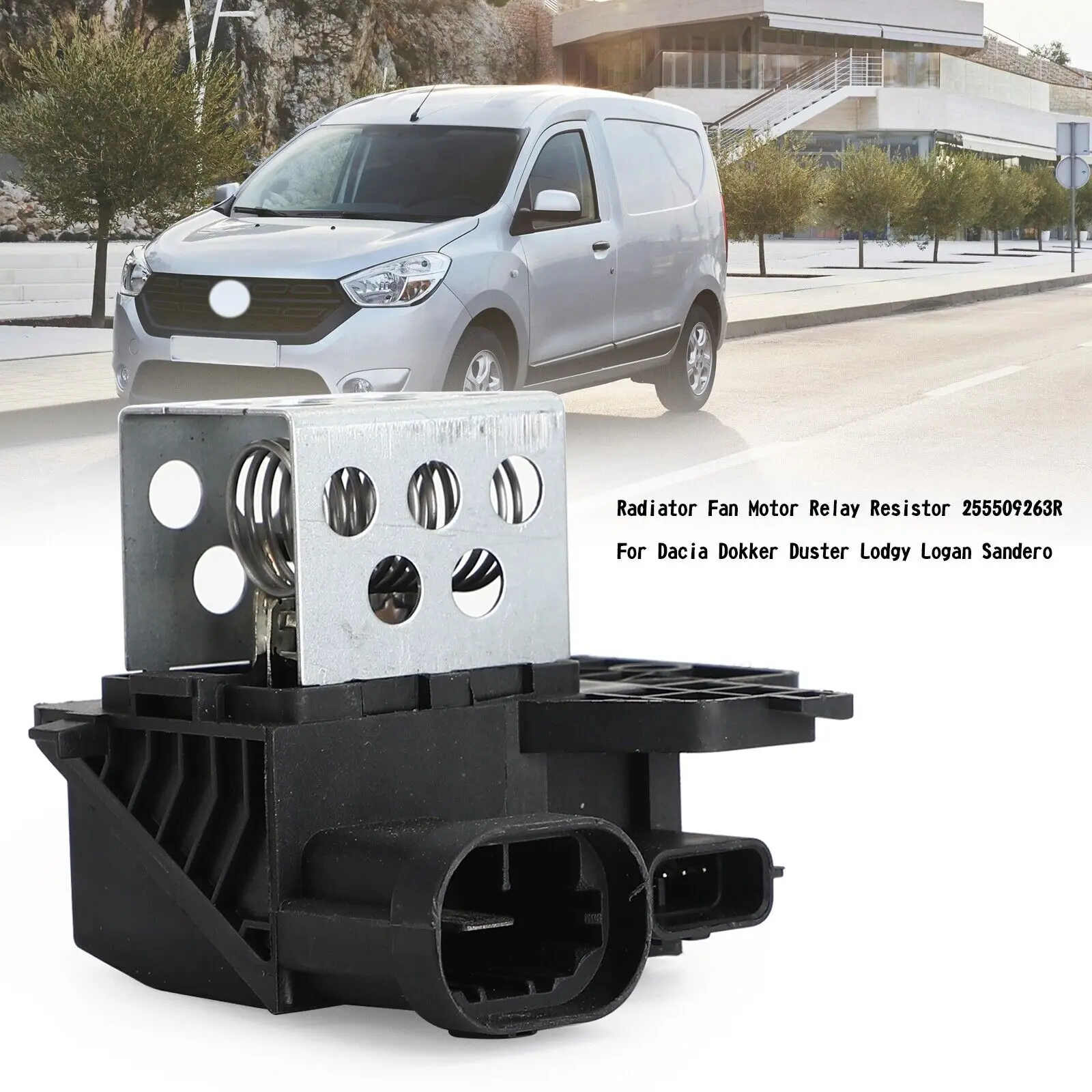 1pc Radiator Fan Motor Relay Resistor 255509263R For Dacia Dokker Lodgy Logan