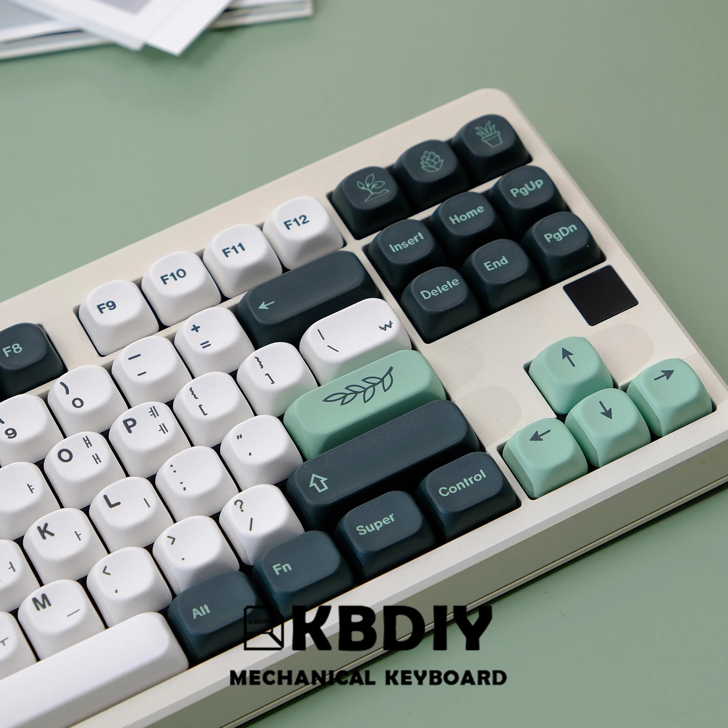 Imagem -04 - Kbdiy-pbt Gmk Botânico Keycaps para Teclado Mecânico Perfil Koa Personalizado Interruptor mx 131 Teclas Caps para Gmk61 64 68 84 104