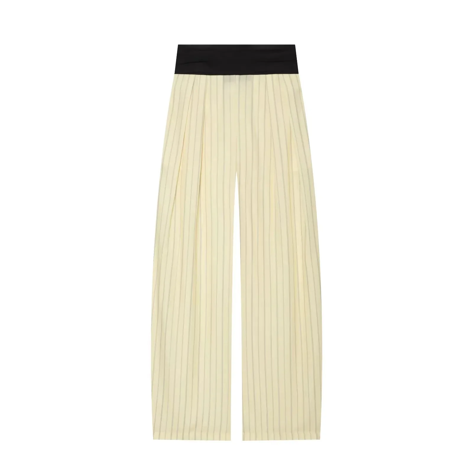 KONDALA Damen Eleganter Freizeitanzug Gestreifter Kontrastfarbener Kurzarm-Oberteil, Lange Hose 2026 Sommer Trendiges Urlaubs-Chic-Set – Detail 15