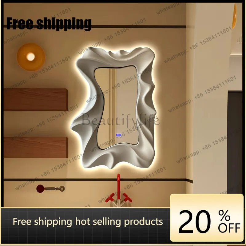 LJY Irregular Xenomorph Mirror Luxury Design Aesthetic Cheap Modern Room Decor Clear Mirror Save Space Spiegel Wand Home Product