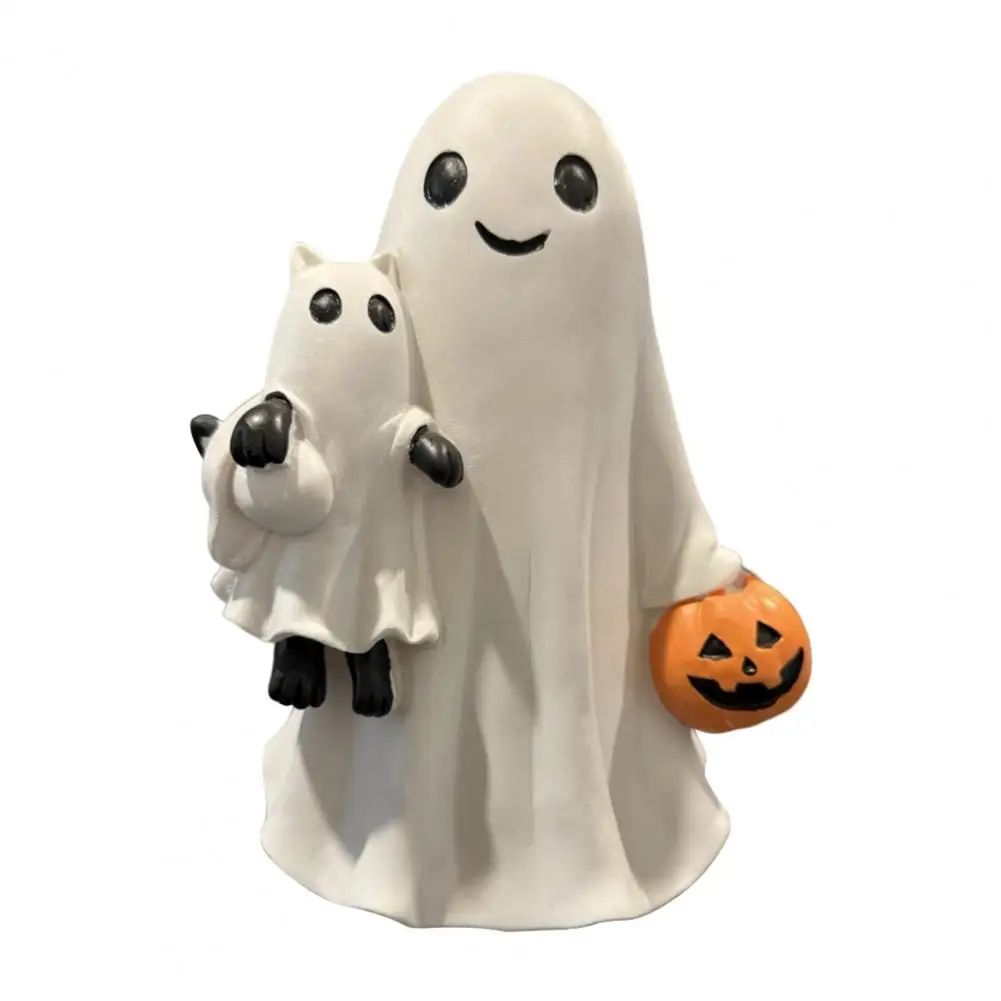 

Spooky Halloween Decor Halloween Ghost Statue Spooky Halloween Ghost Resin Figurine Mini Statue Cute Funny Cartoon Design