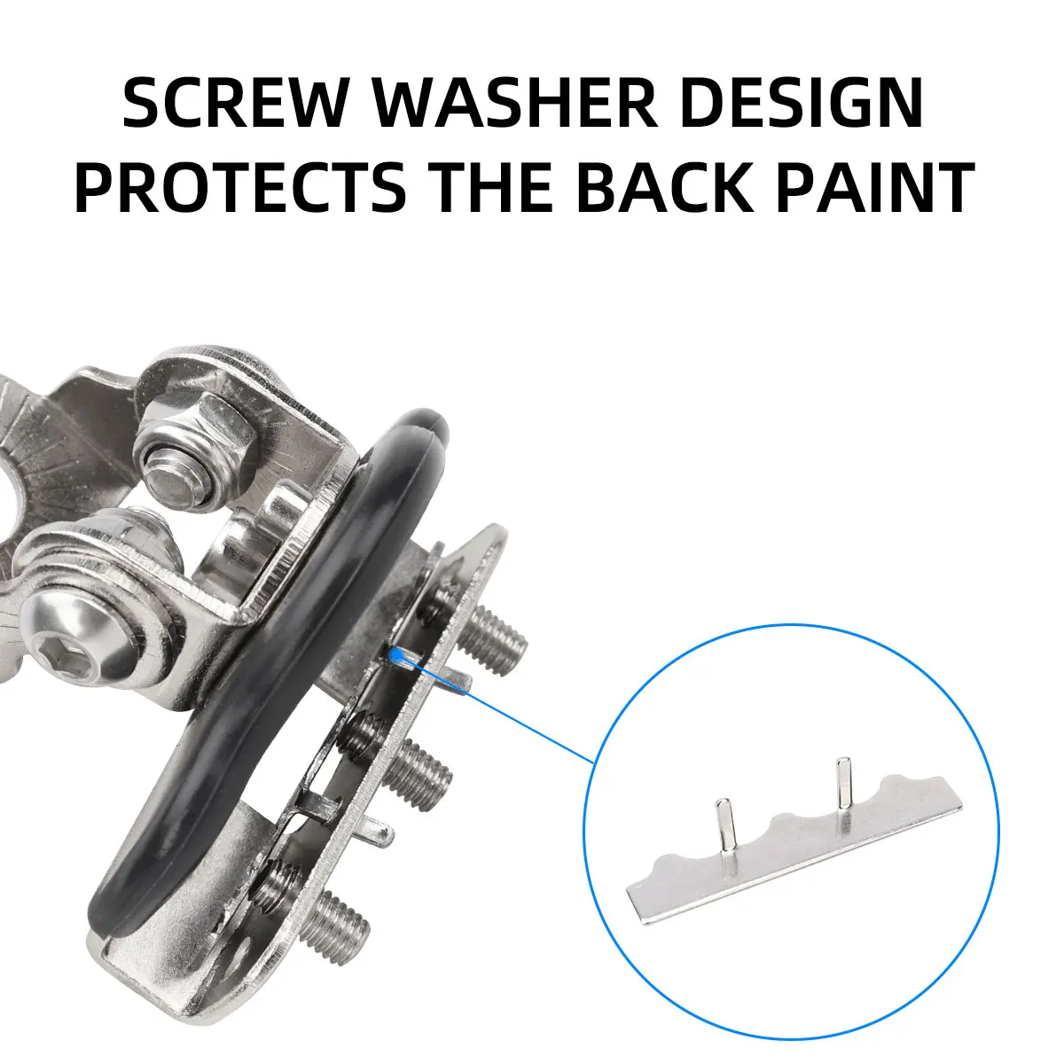 2 قطعة/المجموعة سيارة جبل العمل دعامة إضاءة المشبك عمود هود قبالة الطريق Led العمل ضوء بار حامل قبالة الطريق 4x4 اكسسوارات العالمي #4