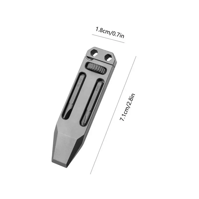 Pry Bar Multitool Titanium Pry Bar Multifunctional Compact Small Titanium Multitool Pry Bar With Screwdriver For Outdoor Home