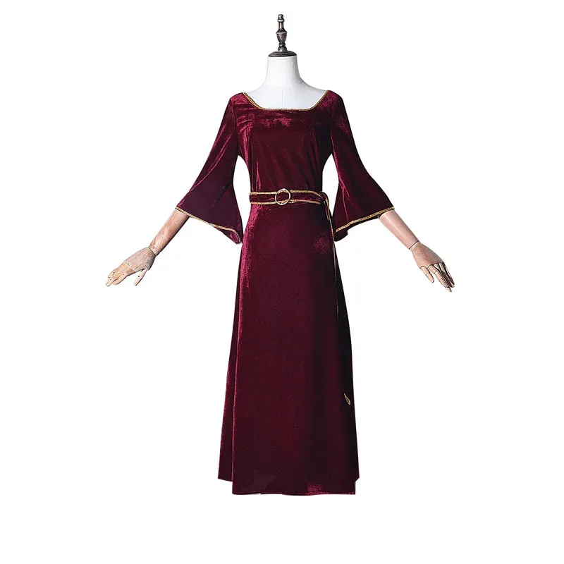 qq28LQDisfraz de madre de Anime, vestido de Cosplay de Madame, vestido de señora Gothel para fiesta de Halloween, traje para adultos para mujer