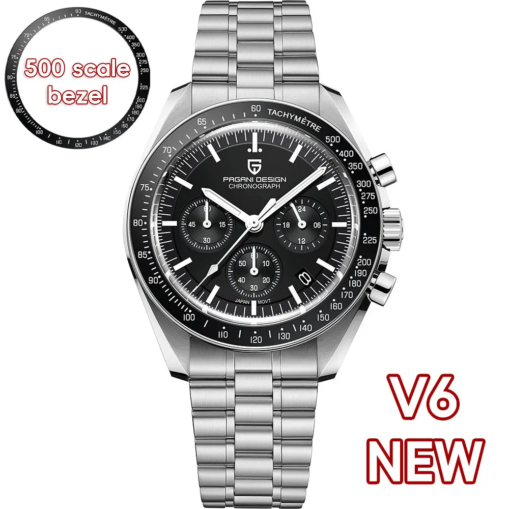 PAGANI DESIGN 2026 New Men's Watches Retro Luxury Tribute to CK2998 Quartz Watch For Men Speed Chronograph AR Sapphire crystal image 3