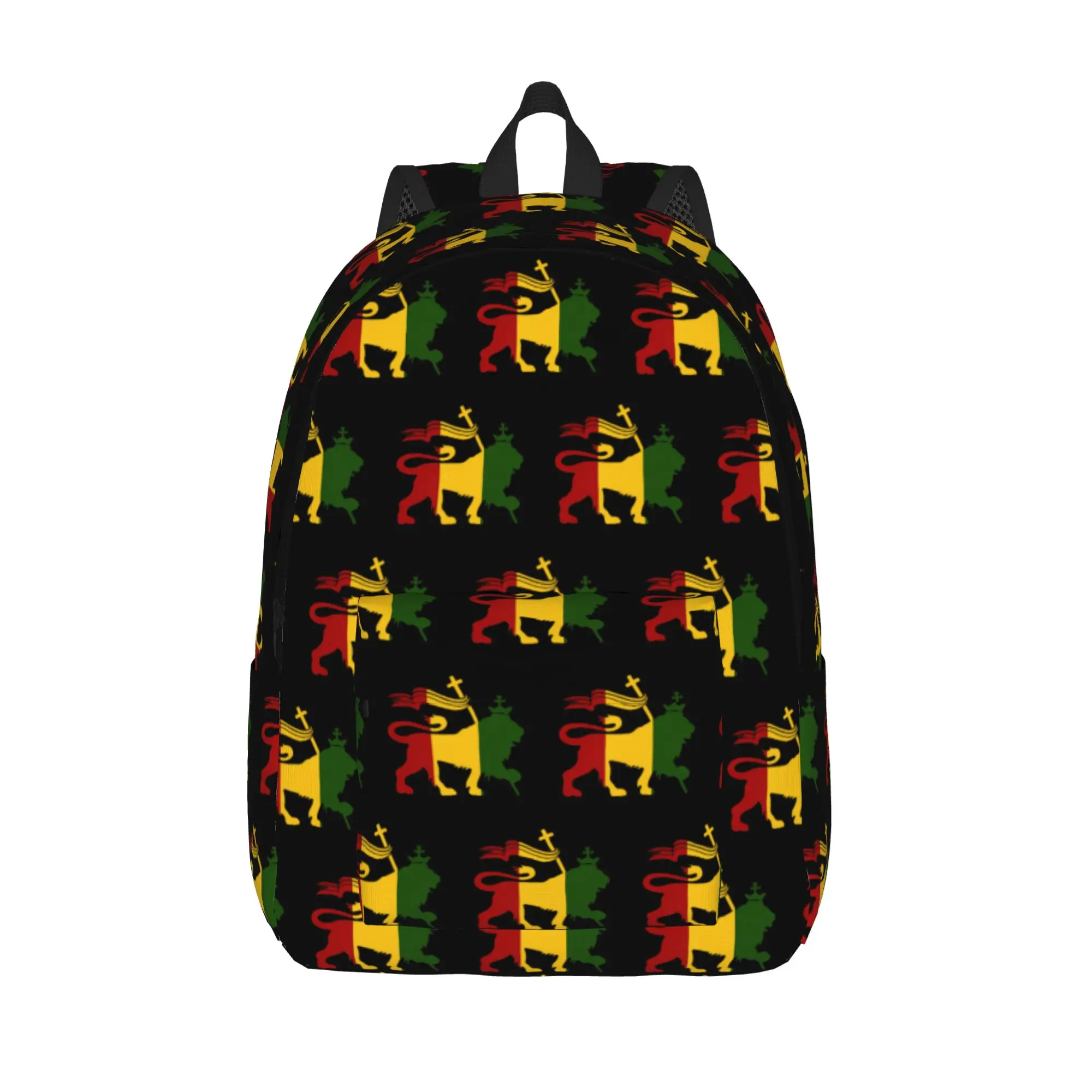 Reggae Rastafari Lion of Judah Backpack Men Women Teenage School Work Daypack Rasta Music Laptop Computer Canvas Bags Durable