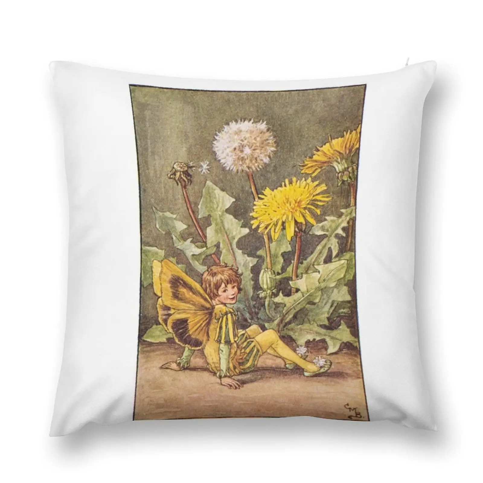 Cicely Mary Barker The Dandelion Fairy Throw Pillow Pillow Covers Decorative Rectangular Cushion Cover christmas supplies pillow