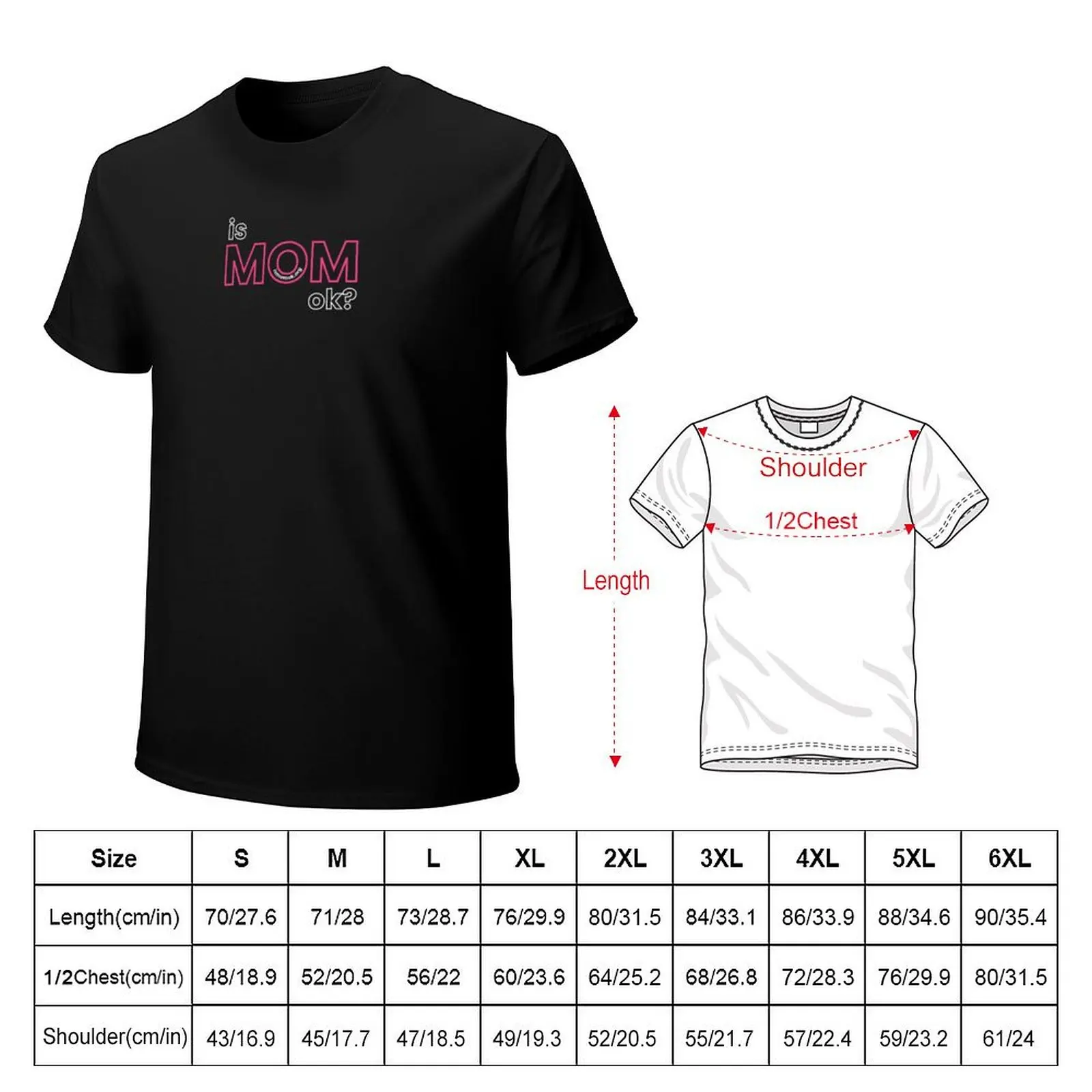 is MOM ok? - Maternal Suicide Prevention Campaign T-Shirt Sweat Resistant Workout Tee Shirt