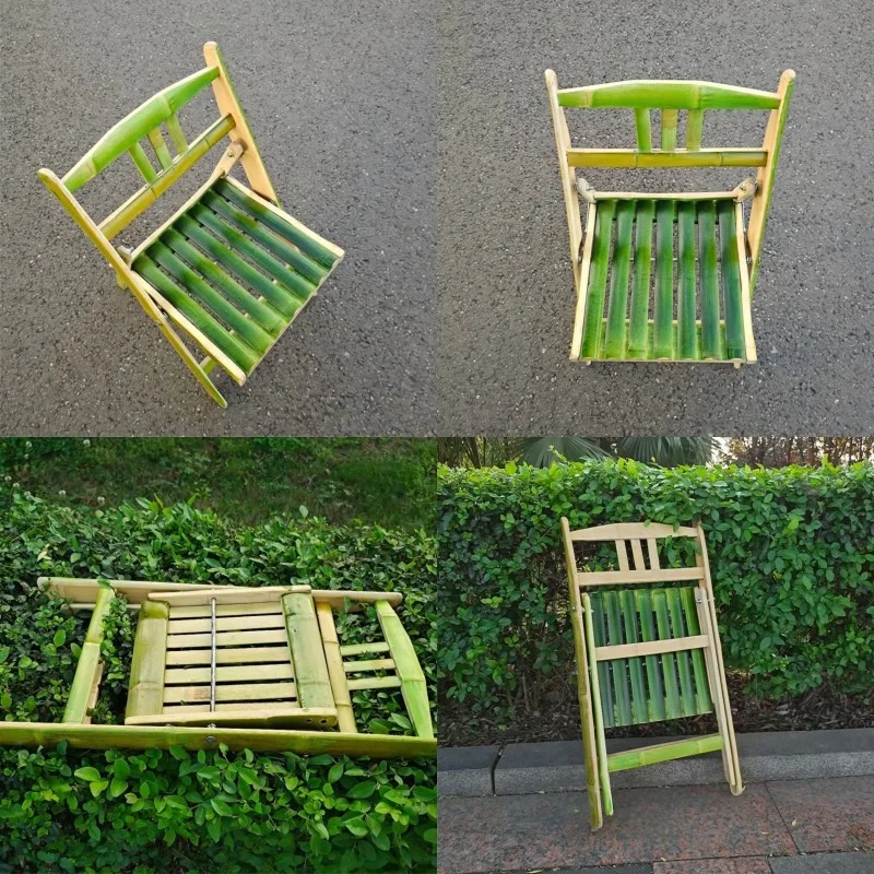 

Bamboo pure handmade folding baby's low bamboo chair, rattan woven outdoor small chair, Nanzhu creative old-fashioned chair