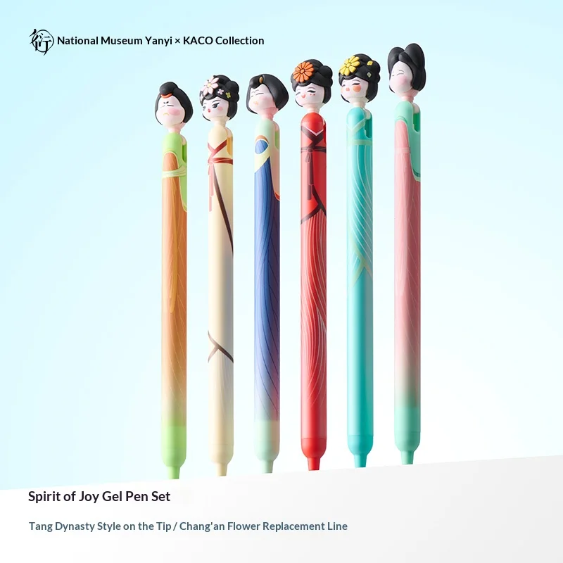 

KACO POPUP 3pcs Gel Pen Set Creative Decompression Side Press Ultra-fine Stable Smooth Writing Ballpoint Pens School Stationery