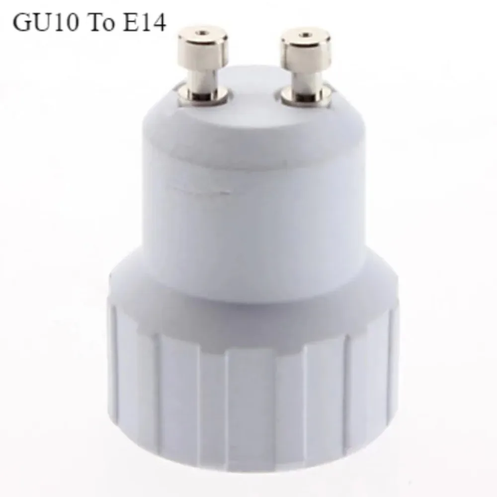 

Переходник GU10 на E14, 10 шт., преобразователь огнестойких патронов лампы, разветвитель цоколя лампы для светодиодных галогенных светильников