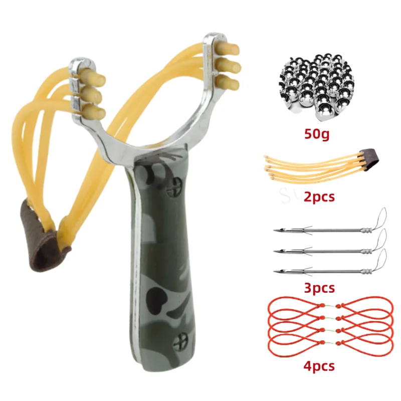 

High Precision Professional Hunting Alloy Slingshot Precise Sighting Device Powerful Shooting Slingshot Stainless Steel Clip