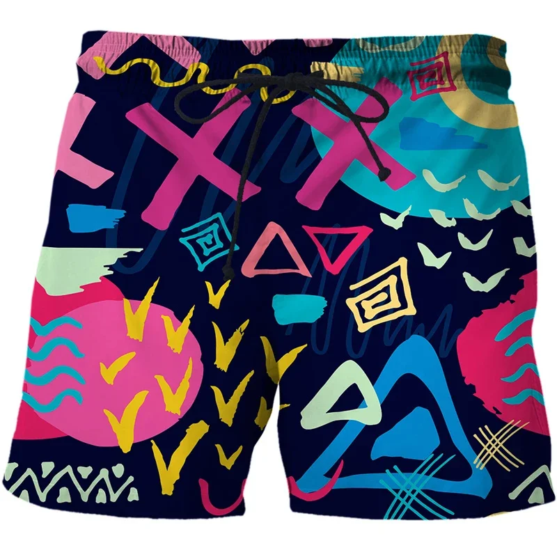 Summer Harajuku 3D Cute Animal Flamingos Printing Beach Shorts Men Funny Swimming Trunks Fashion Streetwear Board Shorts Clothes