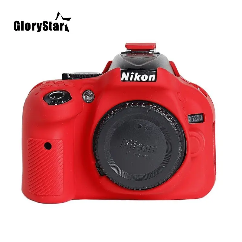 D5200 Silicone Armor Skin Camera Case Body Cover Protector For Nikon D5200 Digital Camera