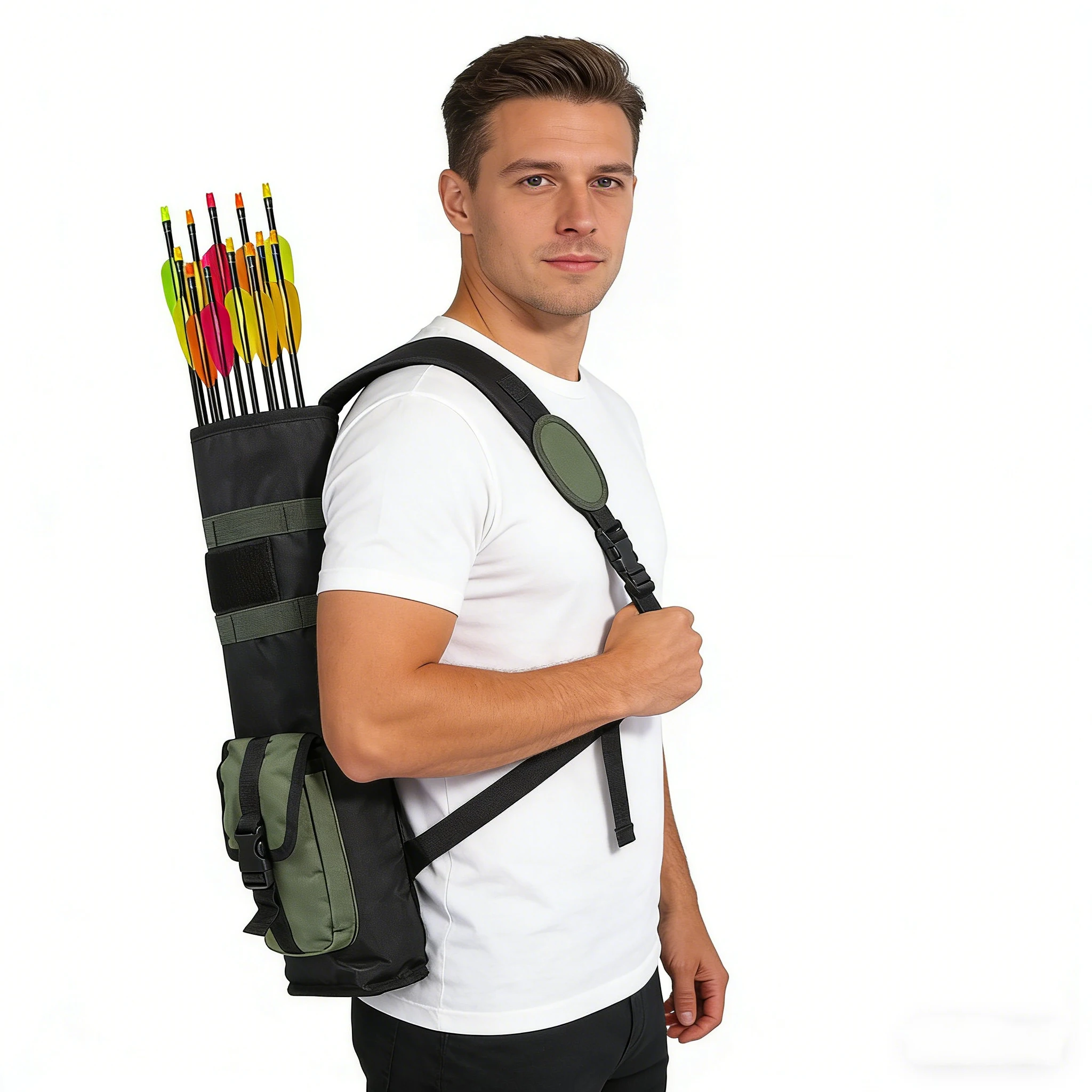 

Outdoor Hunting Archery Bag Three Point Military Tactical with Multi-Functional Adjustable Shoulder Strap