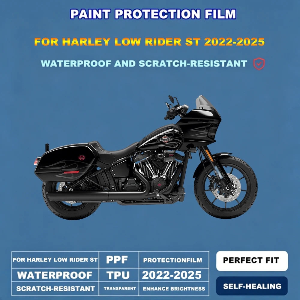 

Motorcycle PPF For Harley Low Rider ST 2022-2025 Paint Protection Film Anti-Scratch Self-Healing Waterproof Clear Body Guard