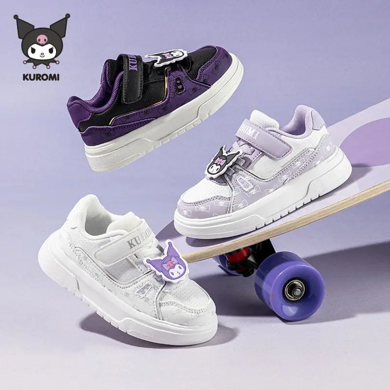 

Hot Sanrio Girl Kuromi Kawaii Fashion Lightweight Sneakers Student Spring and Autumn Seasons Anime Cartoon Child Casual Shoes