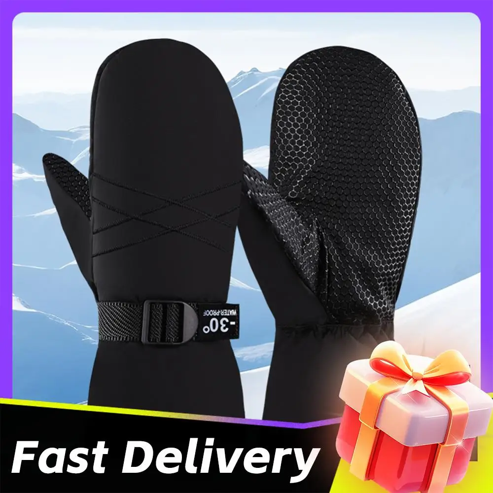 

Ski Mittens Waterproof Snow Gloves Windproof Winter Gloves Thermal Cycling Gloves Cold Weather Gloves for Men & Women