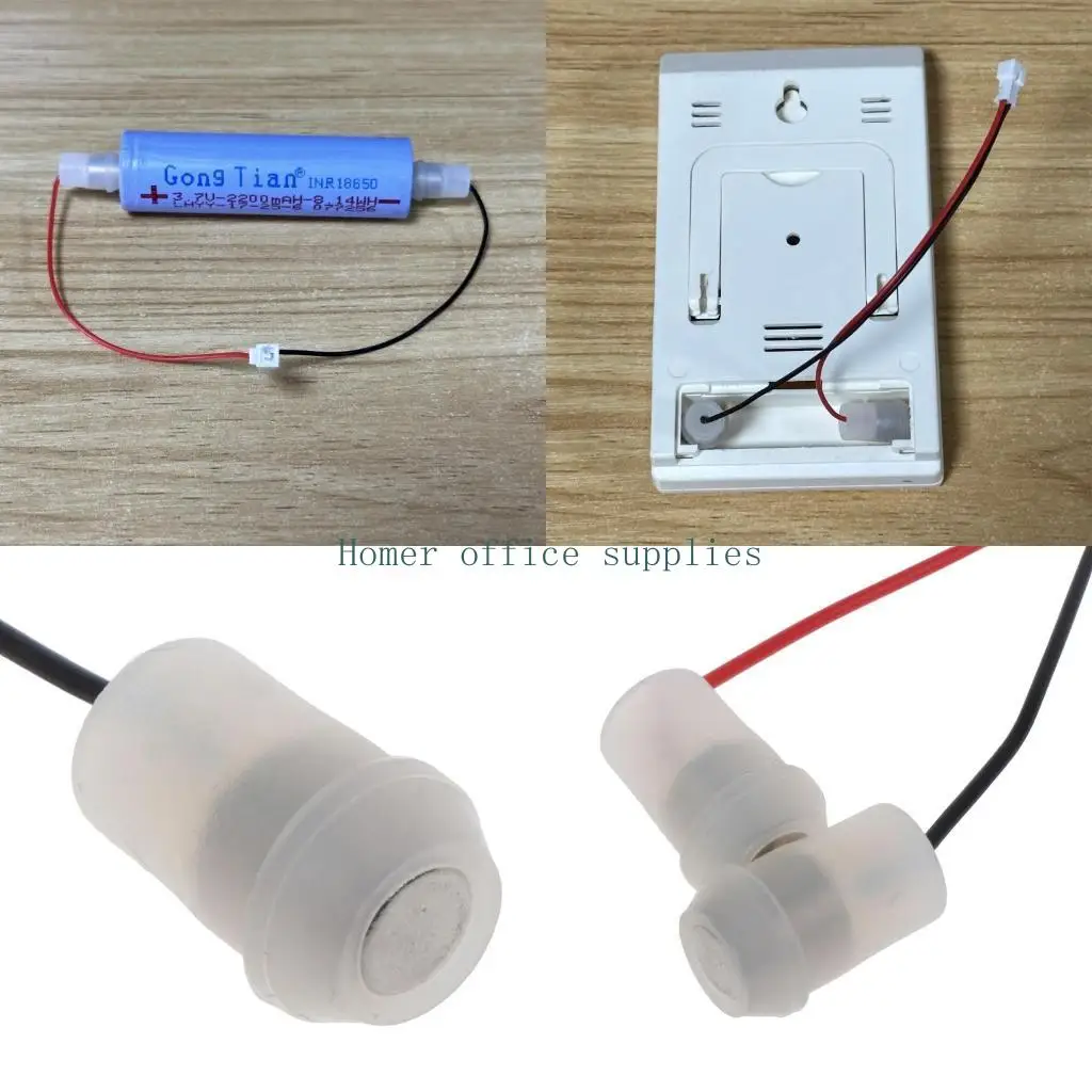 K43B 10cm JST 1.25mm Magnetic 2Pin Input Power Cable for CR123A AA AAA 26650 18650 21700 10440 14500 Battery Slot