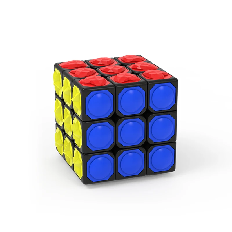 Yongjun 3x3 magische kubus voor blinden, slechtzienden 3x3x3 Touch Cube Cubo Magico