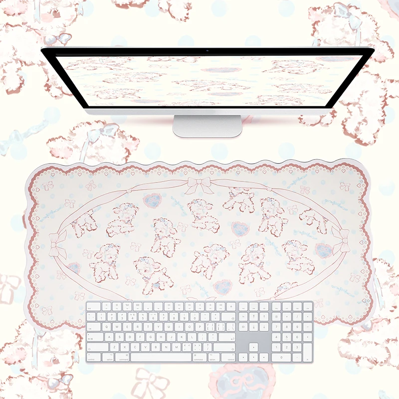 

Large Gaming Mouse Pad Cute Little Lamb Big Desk Mat Office Table Mouse pad Kawaii Water Proof Nonslip Laptop Desk Accessories