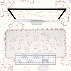 Large Gaming Mouse Pad Cute Little Lamb Big Desk Mat Office Table Mouse pad Kawaii Water Proof Nonslip Laptop Desk Accessories